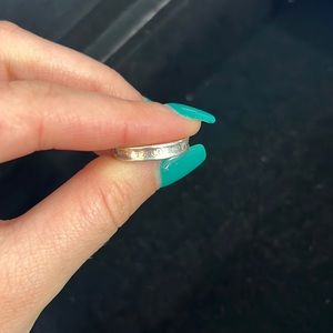 Tiffany & Co. plain silver thick band size 7